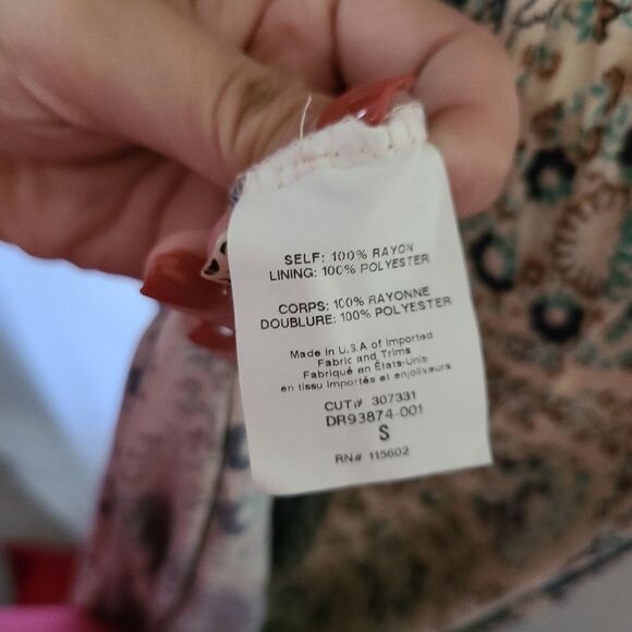 LUSH Boho Pattern Maxi Dress Size Small‎ - Picture 4 of 6